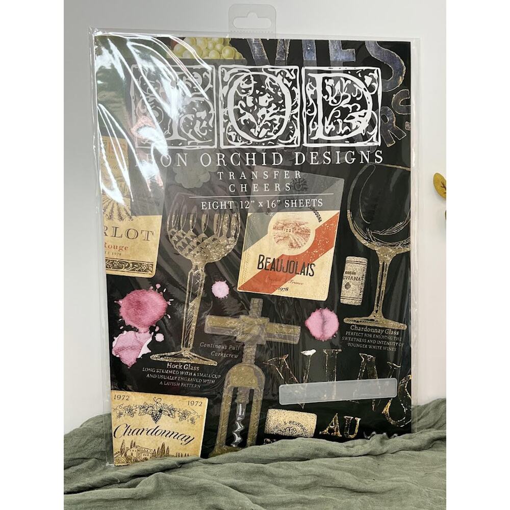 Cheers - IOD Transfer Pad - Eight 12"x16" Sheets - Brand New